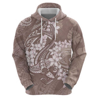 Polynesia Hammerhead Shark Tattoo With Plumeria Lei Hoodie LT14 - Polynesian Pride
