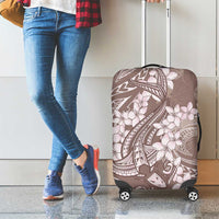 Polynesia Hammerhead Shark Tattoo With Plumeria Lei Luggage Cover