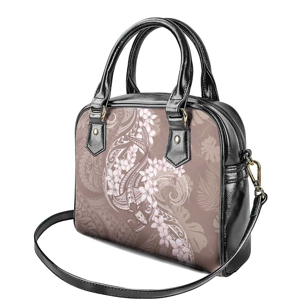 Polynesia Hammerhead Shark Tattoo With Plumeria Lei Shoulder Handbag