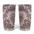 Polynesia Hammerhead Shark Tattoo With Plumeria Lei Tumbler Cup
