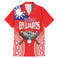 Personalised Taiwan Billiards Family Matching Mermaid Dress and Hawaiian Shirt Eight-ball Pool Polynesia Tattoo LT14 Dad's Shirt - Short Sleeve Red - Polynesian Pride