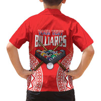 Personalised Taiwan Billiards Family Matching Tank Maxi Dress and Hawaiian Shirt Eight-ball Pool Polynesia Tattoo LT14 - Polynesian Pride