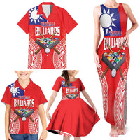 Personalised Taiwan Billiards Family Matching Tank Maxi Dress and Hawaiian Shirt Eight-ball Pool Polynesia Tattoo LT14 - Polynesian Pride