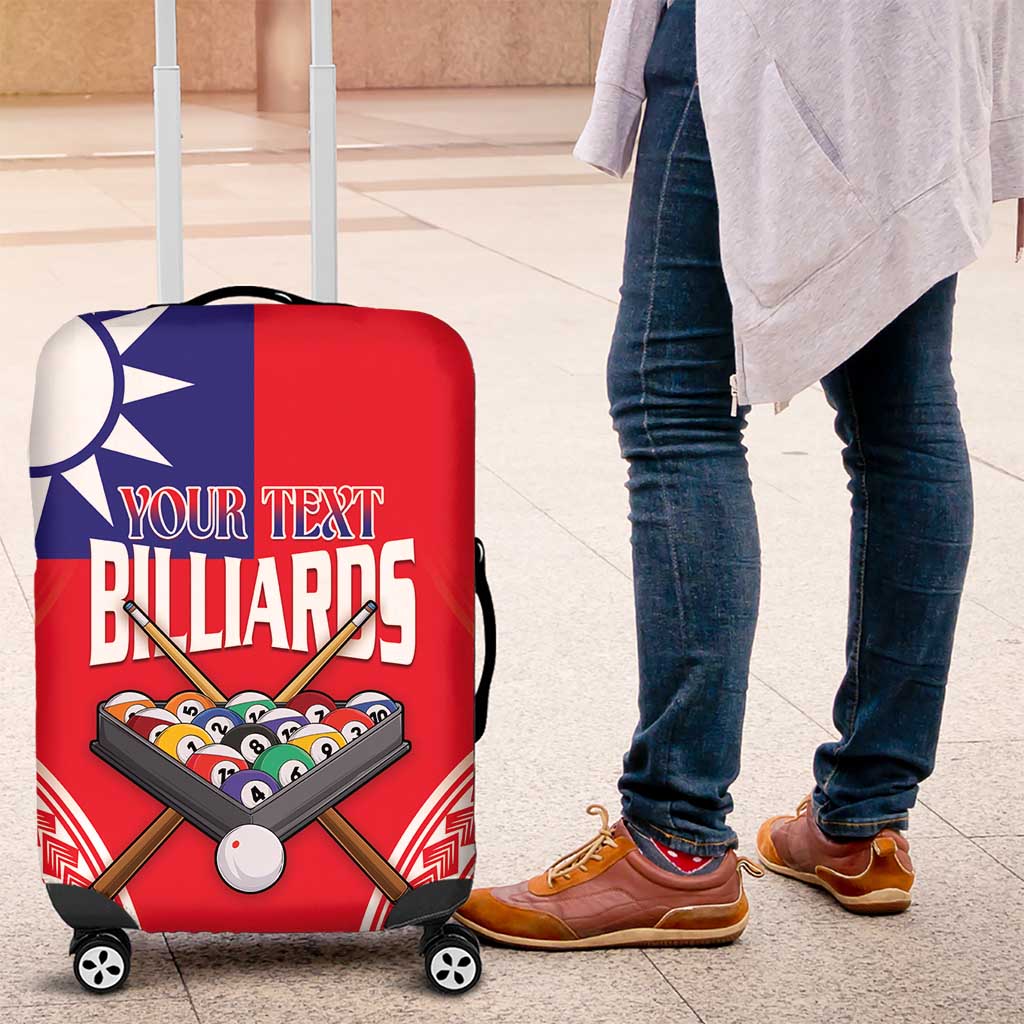 Personalised Taiwan Billiards Luggage Cover Eight-ball Pool Polynesia Tattoo LT14 Red - Polynesian Pride