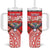 Personalised Taiwan Billiards Tumbler With Handle Eight-ball Pool Polynesia Tattoo - Polynesian Pride