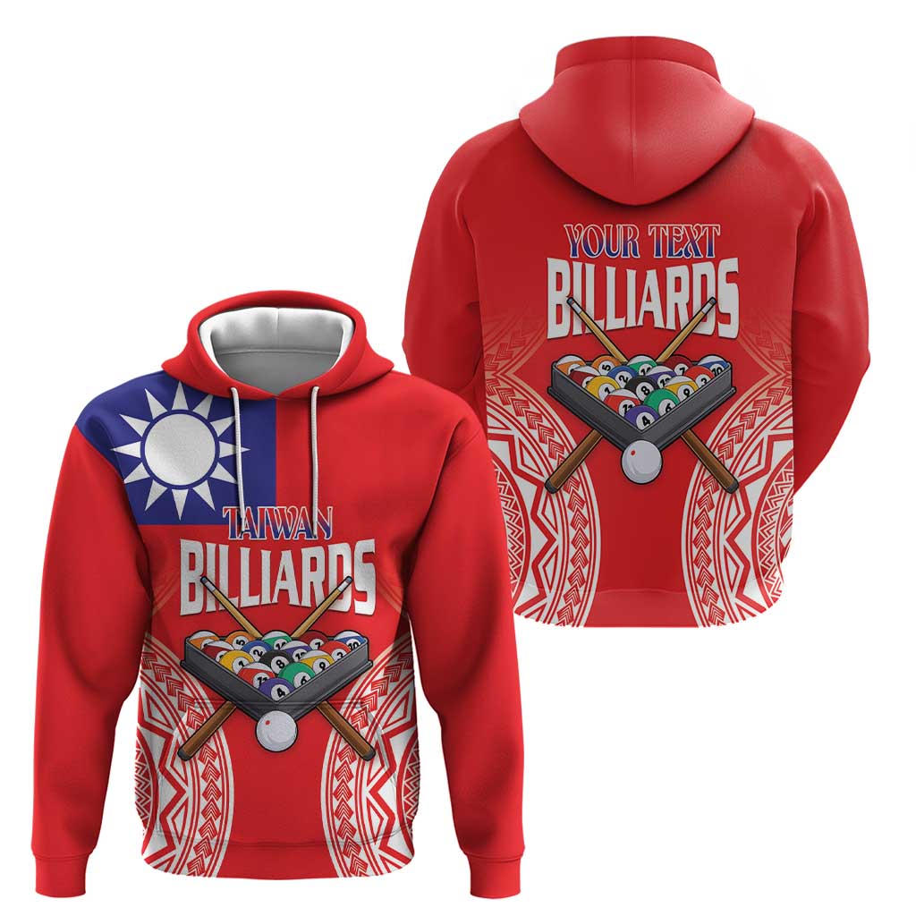 Personalised Taiwan Billiards Zip Hoodie Eight-ball Pool Polynesia Tattoo LT14 - Polynesian Pride