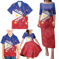 Personalised Philippines Billiards Family Matching Puletasi and Hawaiian Shirt Cue With Balls Flag Style LT14 - Polynesian Pride