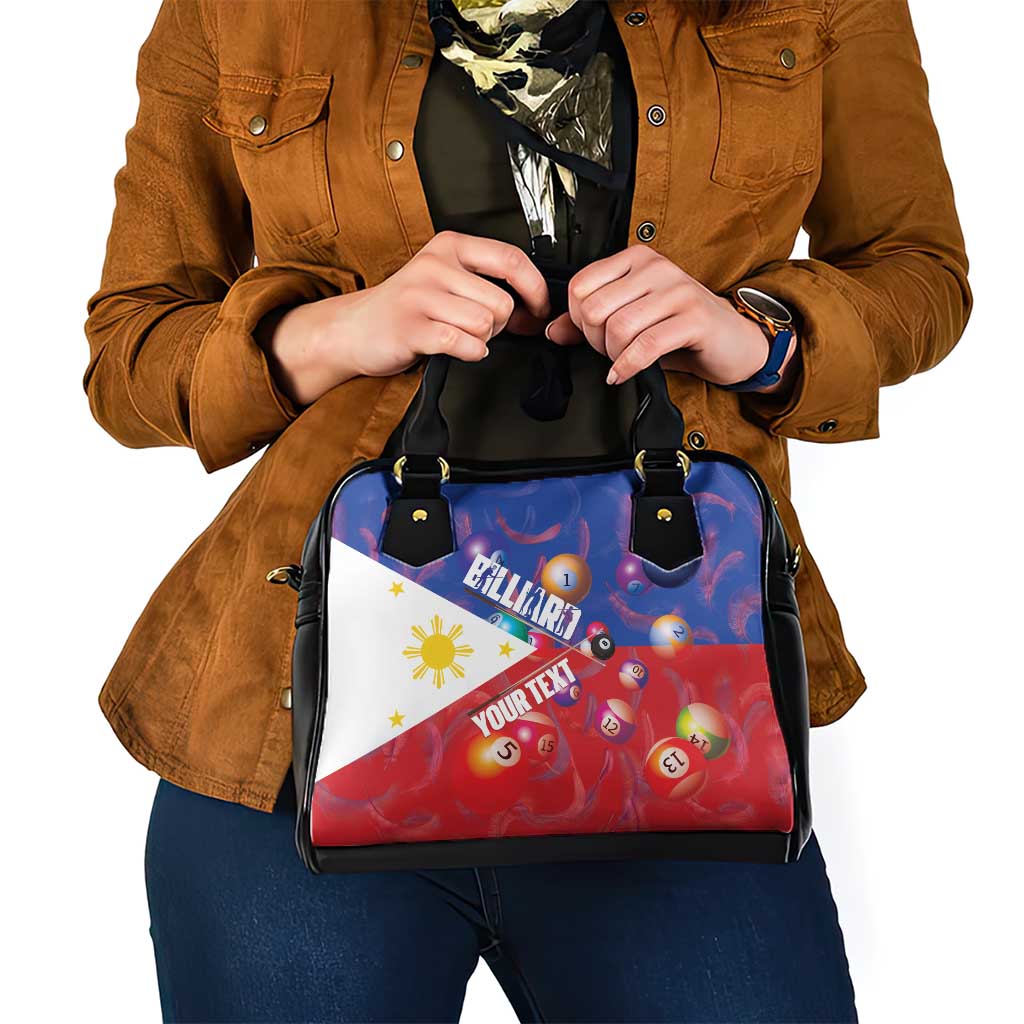 Personalised Philippines Billiards Shoulder Handbag Cue With Balls Flag Style - Polynesian Pride