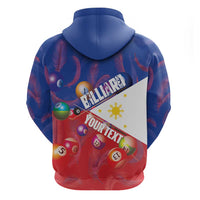 Personalised Philippines Billiards Zip Hoodie Cue With Balls Flag Style LT14 - Polynesian Pride