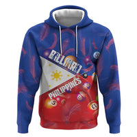 Personalised Philippines Billiards Zip Hoodie Cue With Balls Flag Style LT14 Pullover Hoodie Red - Polynesian Pride