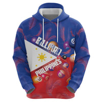 Personalised Philippines Billiards Zip Hoodie Cue With Balls Flag Style LT14 - Polynesian Pride