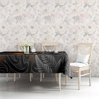 Personalised New Zealand Billiards Tablecloth Maori Fern On Fire 8 Ball - Polynesian Pride