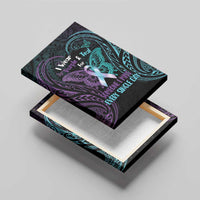 Suicide Awareness Memorial Canvas Wall Art I Wear Purple and Teal For Someone I Miss LT14 - Polynesian Pride