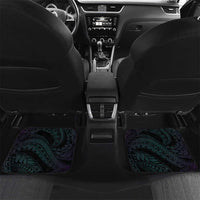 Suicide Awareness Memorial Car Mats I Wear Purple and Teal For Someone I Miss LT14 Set 2pcs - Back Black - Polynesian Pride