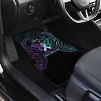 Suicide Awareness Memorial Car Mats I Wear Purple and Teal For Someone I Miss LT14 - Polynesian Pride
