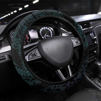 Suicide Awareness Memorial Steering Wheel Cover I Wear Purple and Teal For Someone I Miss LT14 Universal Fit Black - Polynesian Pride