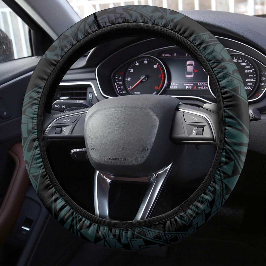 Suicide Awareness Memorial Steering Wheel Cover I Wear Purple and Teal For Someone I Miss LT14 - Polynesian Pride