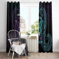 Suicide Awareness Memorial Window Curtain I Wear Purple and Teal For Someone I Miss LT14 - Polynesian Pride