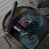Suicide Awareness Memorial Wrapping Paper I Wear Purple and Teal For Someone I Miss LT14 - Polynesian Pride