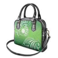 Polynesia Depression Awareness Shoulder Handbag Sunflower Green Ribbons Polynesian Tattoo LT14 - Polynesian Pride