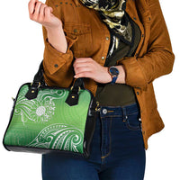 Polynesia Depression Awareness Shoulder Handbag Sunflower Green Ribbons Polynesian Tattoo LT14 - Polynesian Pride