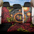 Celebrating 50 Years Papua New Guinea Back Car Seat Cover Aboriginal Mix Papuan Pattern - Polynesian Pride