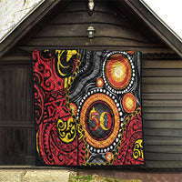 Celebrating 50 Years Papua New Guinea Quilt Aboriginal Mix Papuan Pattern LT14 - Polynesian Pride