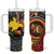 Celebrating 50 Years Papua New Guinea Tumbler With Handle Aboriginal Mix Papuan Pattern - Polynesian Pride