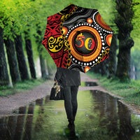 Celebrating 50 Years Papua New Guinea Umbrella Aboriginal Mix Papuan Pattern LT14 - Polynesian Pride