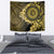 Vanuatu Tapestry Hibisus Polynesian Pattern Gold - Polynesian Pride