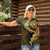 Vanuatu Women Polo Shirt Hibisus Polynesian Pattern Gold - Polynesian Pride