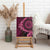Vanuatu Canvas Wall Art Hibisus Polynesian Pattern Pink - Polynesian Pride