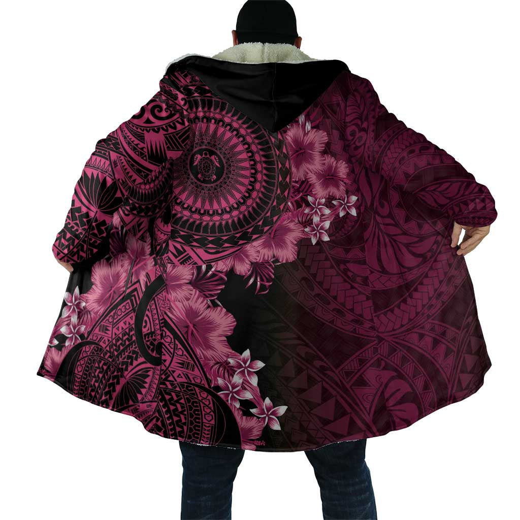 Vanuatu Cloak Hibisus Polynesian Pattern Pink - Polynesian Pride