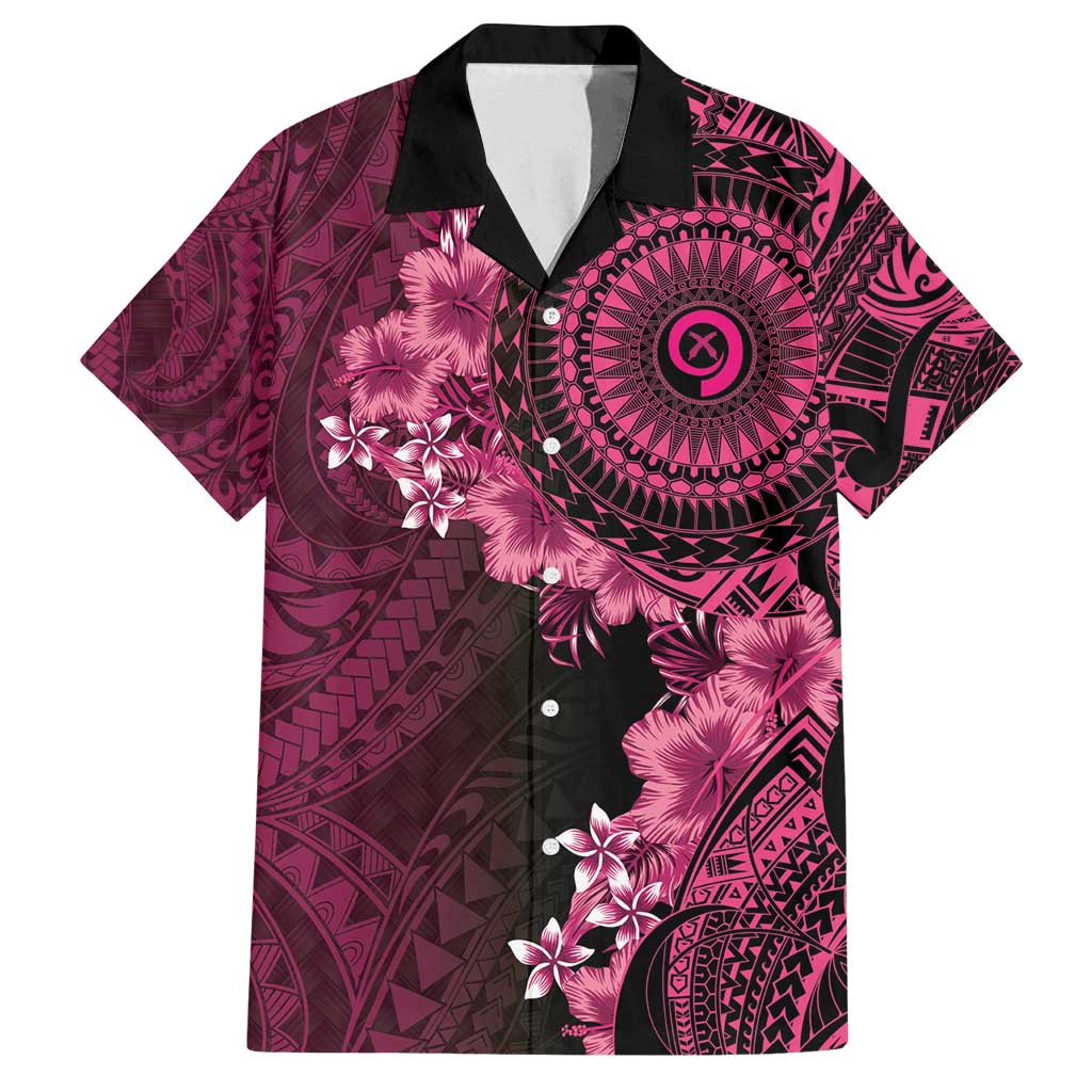 Vanuatu Family Matching Puletasi and Hawaiian Shirt Hibisus Polynesian Pattern Pink - Polynesian Pride