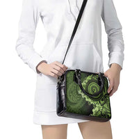 Vanuatu Shoulder Handbag Hibisus Polynesian Pattern Green - Polynesian Pride