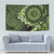 Vanuatu Tapestry Hibisus Polynesian Pattern Green - Polynesian Pride