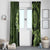 Vanuatu Window Curtain Hibisus Polynesian Pattern Green - Polynesian Pride