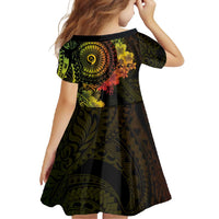 Vanuatu Family Matching Tank Maxi Dress and Hawaiian Shirt Hibisus Polynesian Pattern Reggae LT14 - Polynesian Pride