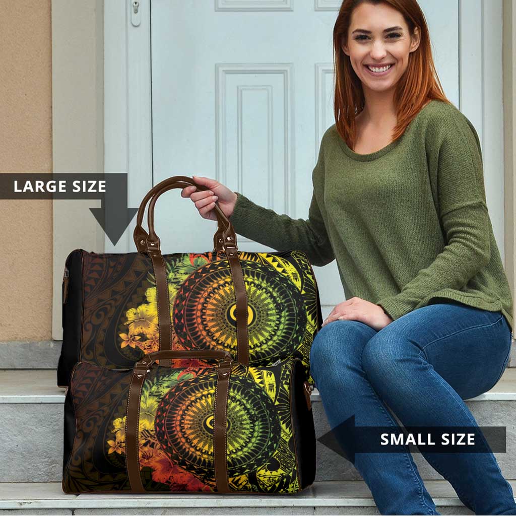 Vanuatu Travel Bag Hibisus Polynesian Pattern Reggae - Polynesian Pride