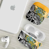 New Zealand Australia Rugby AirPods Case Wallabies Aboriginal All Black Maori Tiki Together LT14 - Polynesian Pride