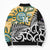 New Zealand Australia Rugby Custom Bomber Puffer Jacket Wallabies Aboriginal All Black Maori Tiki Together - Polynesian Pride