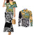 New Zealand Australia Rugby Custom Couples Matching Mermaid Dress and Long Sleeve Button Shirt Wallabies Aboriginal All Black Maori Tiki Together - Polynesian Pride