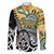 New Zealand Australia Rugby Custom Family Matching Puletasi and Hawaiian Shirt Wallabies Aboriginal All Black Maori Tiki Together - Polynesian Pride