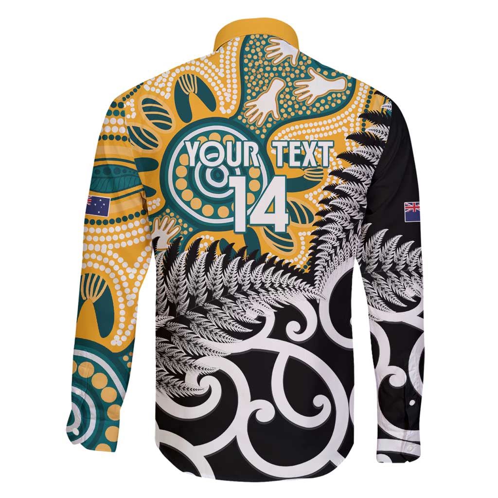 New Zealand Australia Rugby Custom Family Matching Summer Maxi Dress and Hawaiian Shirt Wallabies Aboriginal All Black Maori Tiki Together LT14 - Polynesian Pride