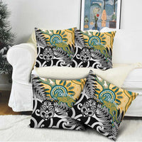 New Zealand Australia Rugby Pillow Cover Wallabies Aboriginal All Black Maori Tiki Together LT14 - Polynesian Pride