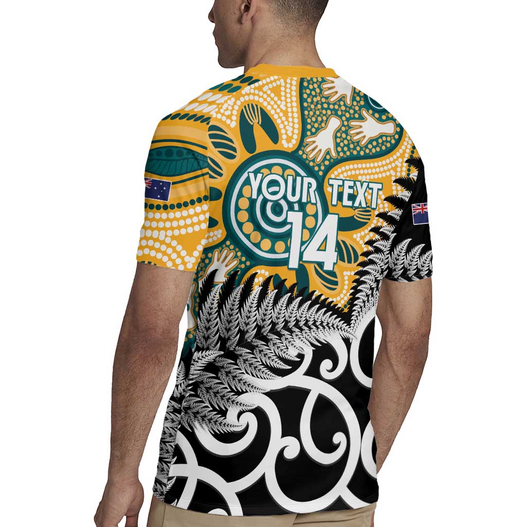 New Zealand Australia Rugby Custom Rugby Jersey Wallabies Aboriginal All Black Maori Tiki Together LT14 - Polynesian Pride