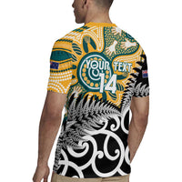 New Zealand Australia Rugby Custom Rugby Jersey Wallabies Aboriginal All Black Maori Tiki Together LT14 - Polynesian Pride