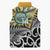 New Zealand Australia Rugby Custom Sleeveless Puffer Jacket Wallabies Aboriginal All Black Maori Tiki Together - Polynesian Pride