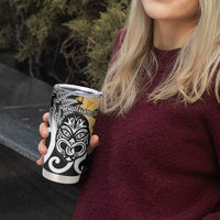 New Zealand Australia Rugby Tumbler Cup Wallabies Aboriginal All Black Maori Tiki Together LT14 - Polynesian Pride