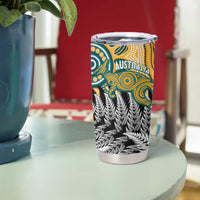 New Zealand Australia Rugby Tumbler Cup Wallabies Aboriginal All Black Maori Tiki Together LT14 - Polynesian Pride